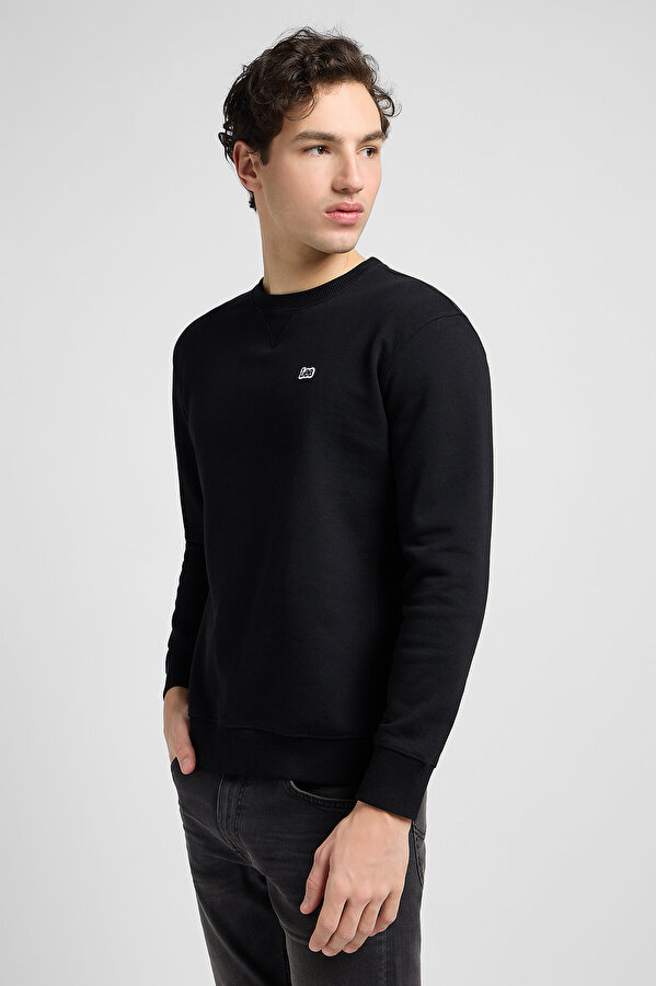 Свитшот LEE PATCH CREW SWS Regular Fit (112121791-L81ITJ01) Черный