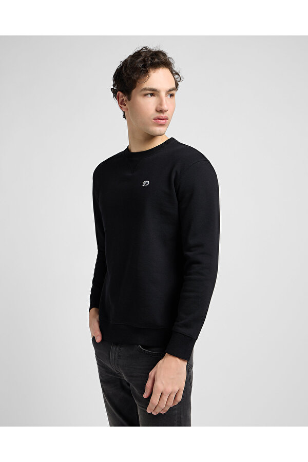 Свитшот LEE PATCH CREW SWS Regular Fit (112121791-L81ITJ01) Черный