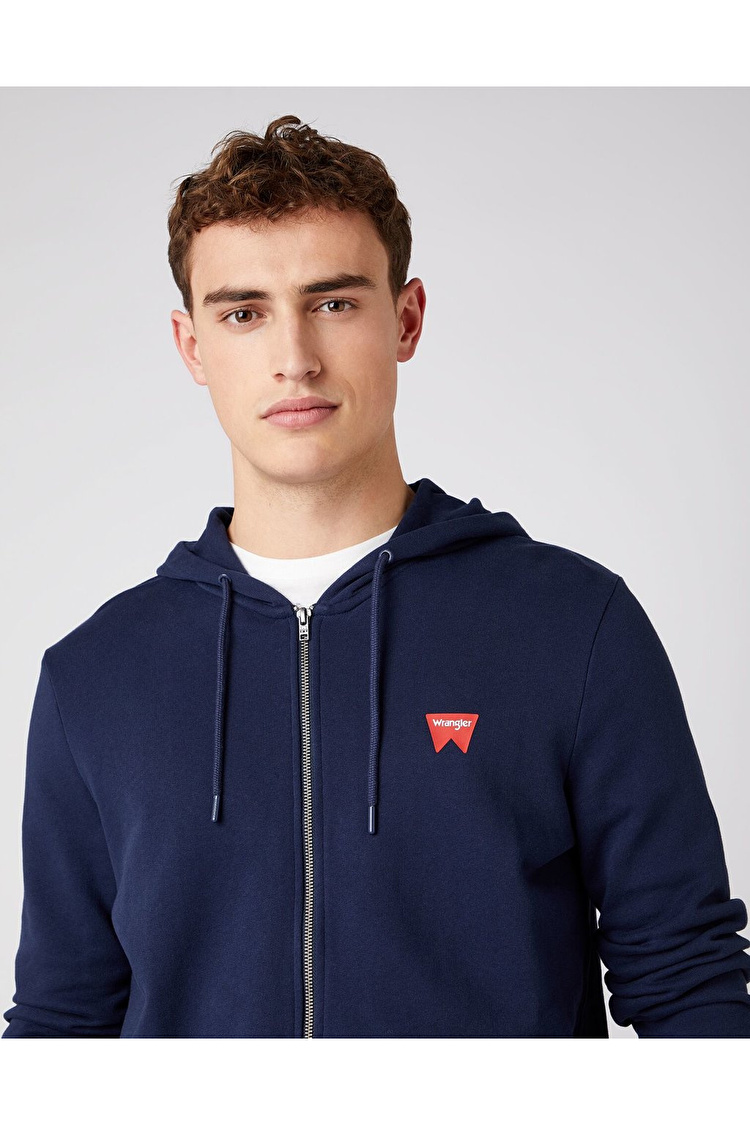 Толстовка Wrangler Sign Off Zipthru Regular Fit (W6B4HA114) Синій