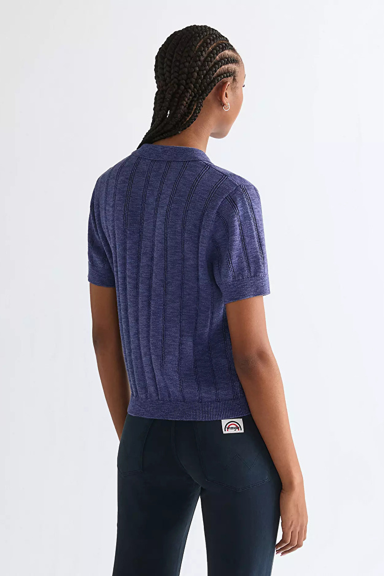 Поло Wrangler ONE POCKET POLO Slim Fit (112378106) Фіолетовий