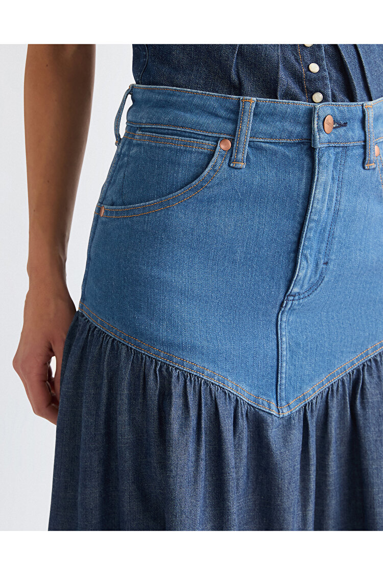 Юбка Wrangler BASQUE WAIST SKIRT Regular Fit (112378222) Синий