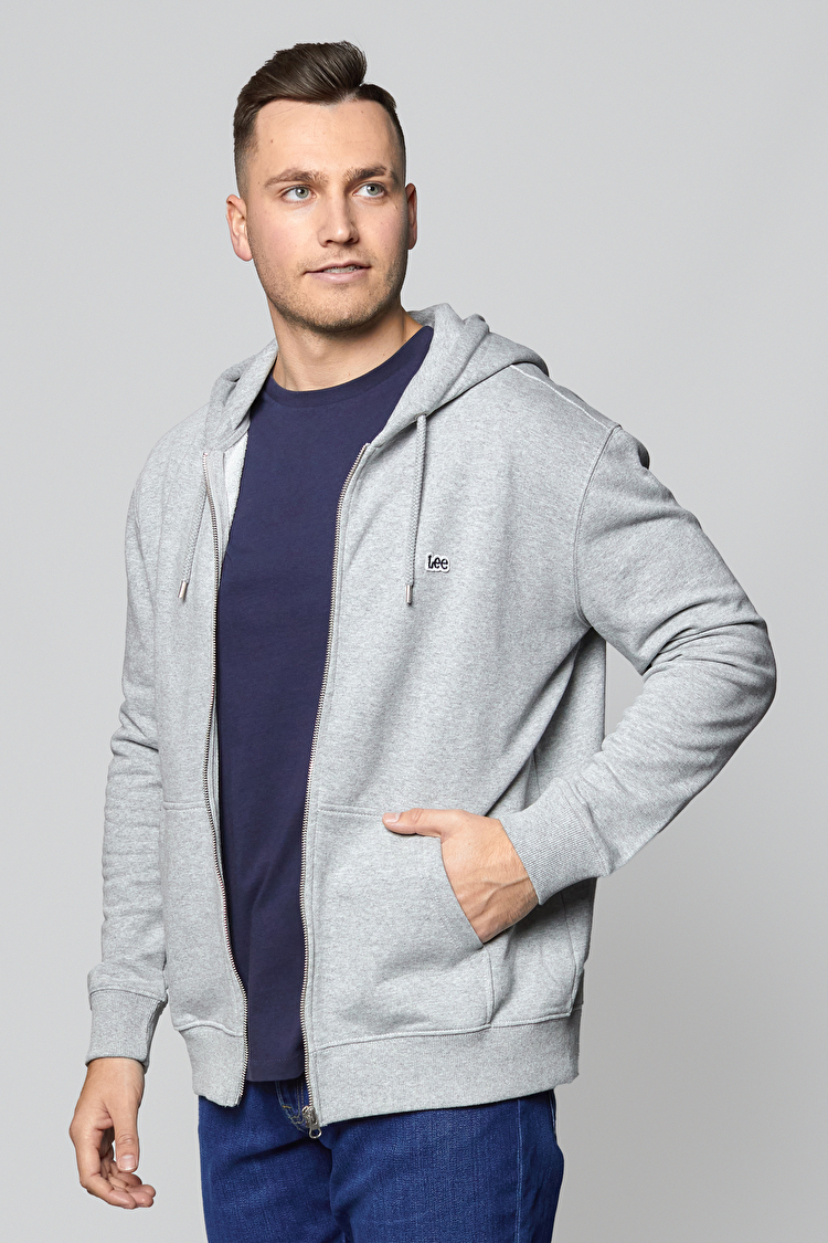 Толстовка LEE BASIC ZIP THROUGH HO Regular Fit (L80KSPMP) Серый