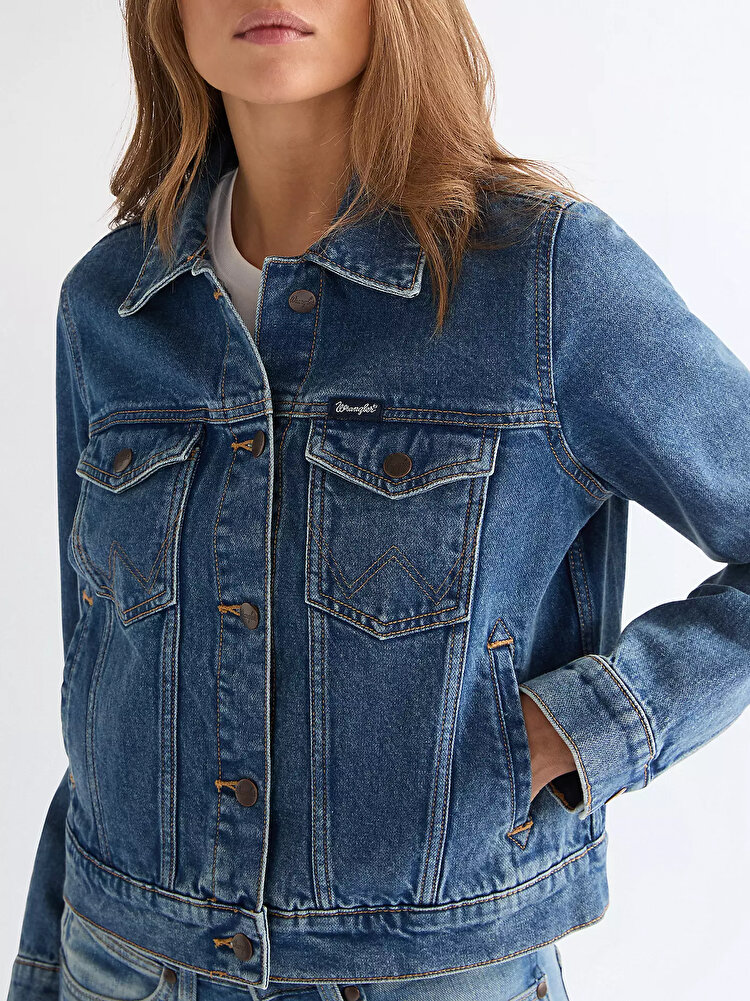 Куртка Wrangler WESTERN JACKET Regular Fit (112378318) Голубой