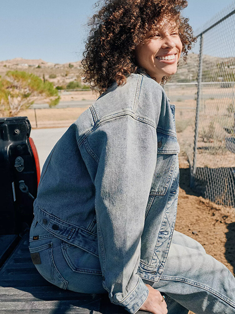 Куртка Wrangler COWGIRL JACKET Relaxed Fit (112378131) Голубой