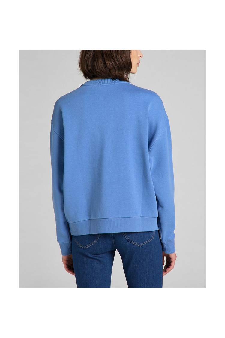 Свитшот LEE Crew Neck Sweatshirt Relaxed Fit (L53LRYSV) Голубой