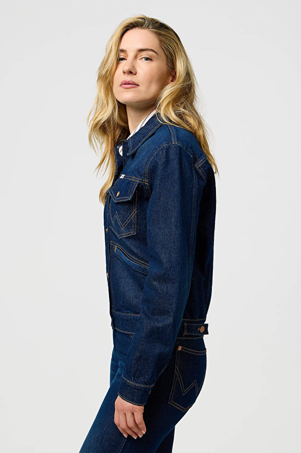 Куртка джинсовая Wrangler Heritage Jacket Multiple Fits (112373035) Синий