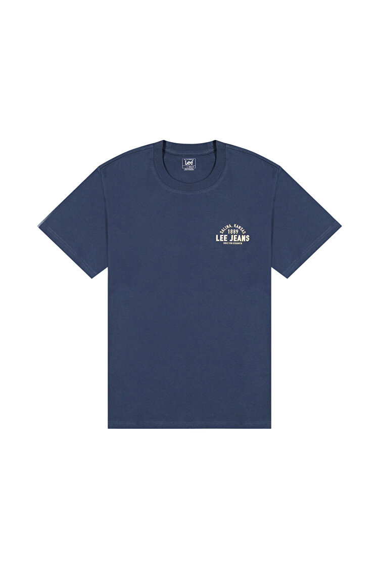 Футболка LEE Small Logo Tee Relaxed Fit (112376517) Синий