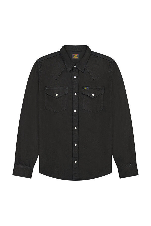 Рубашка джинсовая LEE Regular Western Shirt Regular Fit (112363913) Черный