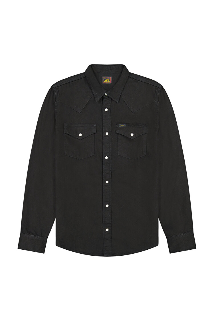 Сорочка джинсова LEE Regular Western Shirt Regular Fit (112363913) Чорний