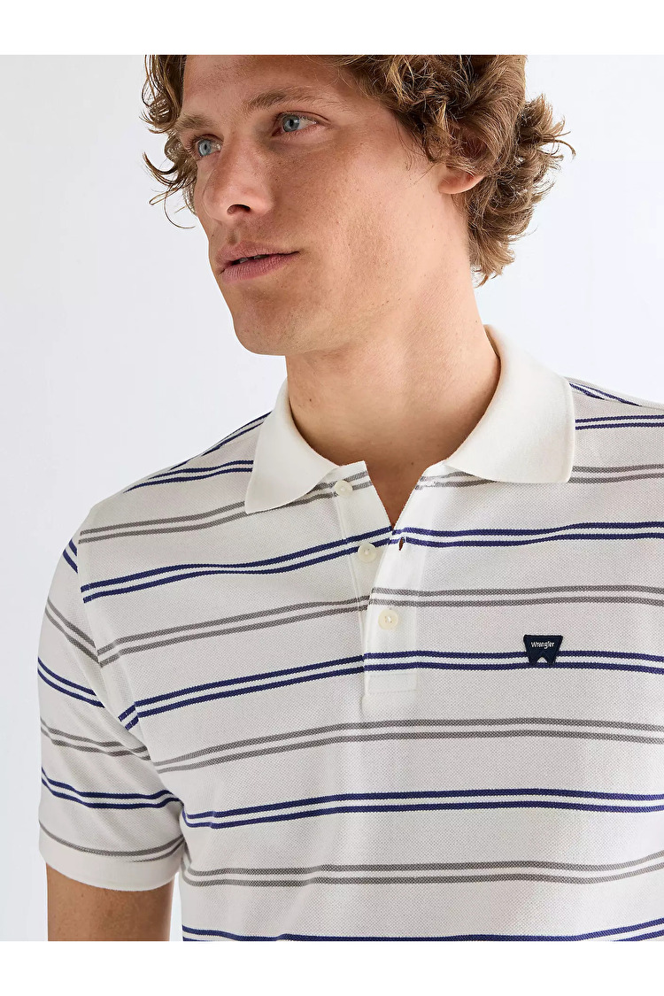 Поло Wrangler Polo shirt Regular Fit (112378958) Білий
