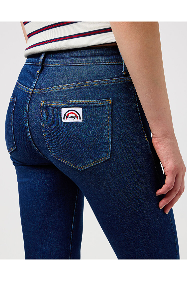 Джинсы Wrangler FLARE Flare (112351028) Синий