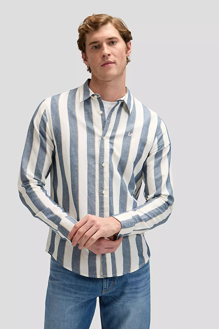 Рубашка LEE LEE SHIRT Regular Fit (112376546) Голубой