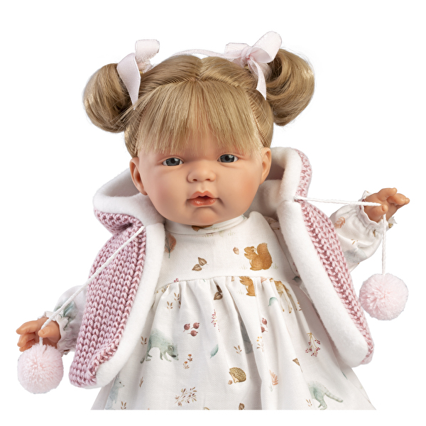 Кукла Joelle Llorona Chaleco Lana Rosa 38 см LLORENS (38354)