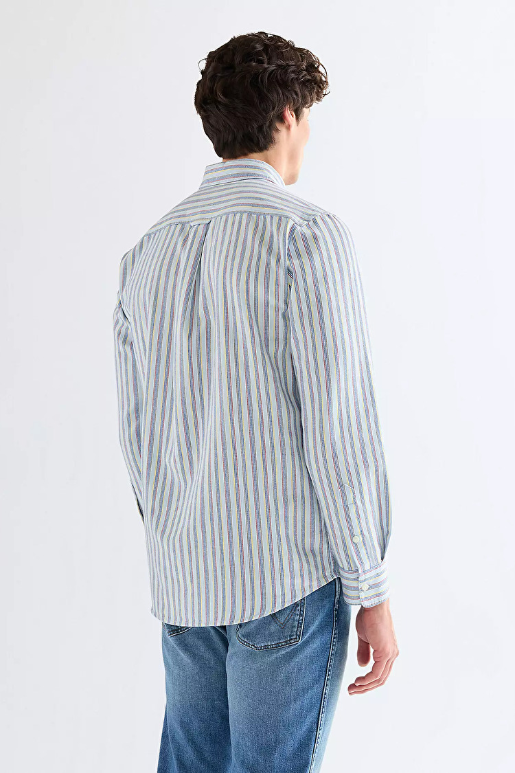 Рубашка Wrangler OXFORD SHIRT Regular Fit (112378097) Голубой