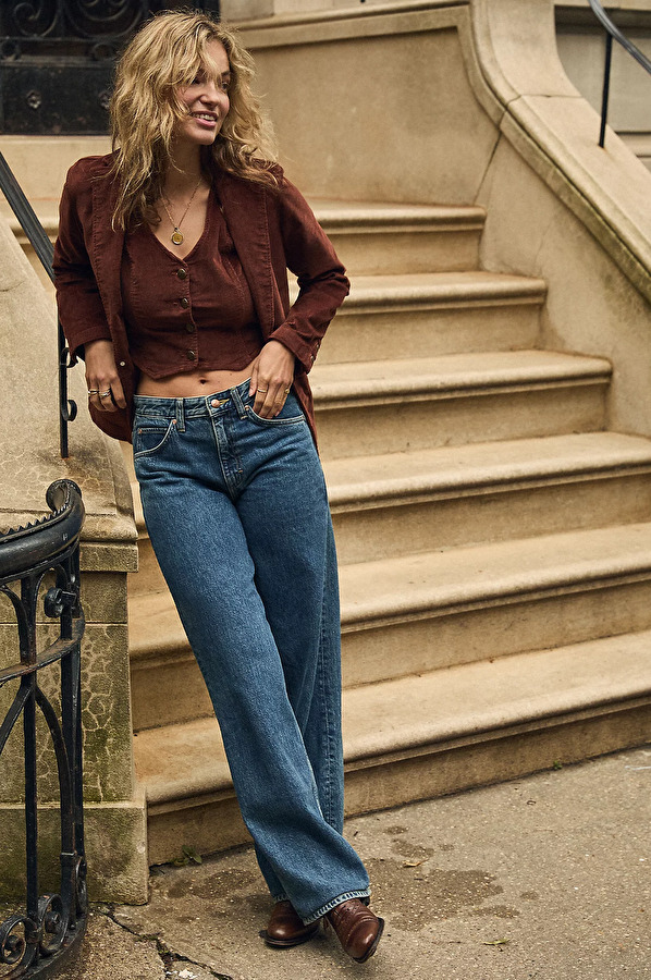 Пиджак LEE STRUCTURED BLAZER Relaxed Fit (112370867) Коричневый