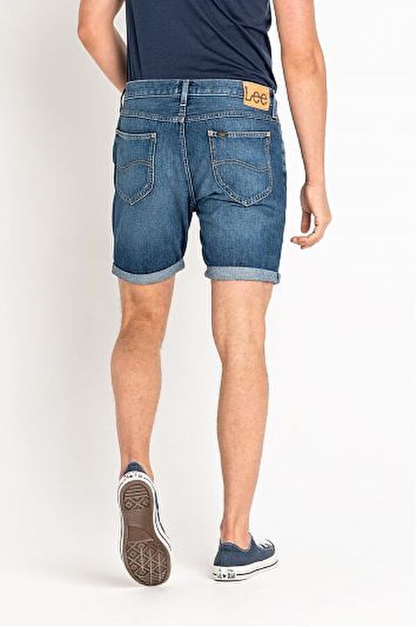 Шорты джинсовые LEE Rider Shorts Slim Fit (L73FLJKA) Синий