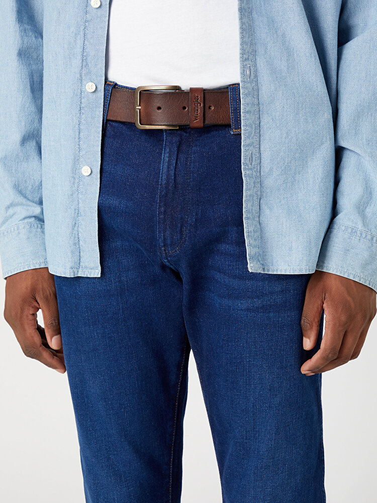 Ремінь Wrangler Structured belt Multiple Fits (112125610-W0F1U1X85) Коричневий