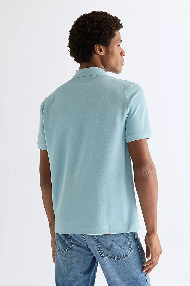 Поло Wrangler Polo shirt Regular Fit (112378001) Бірюзовий