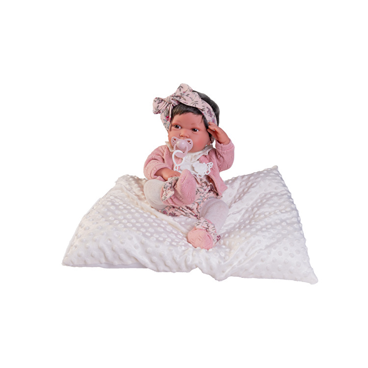Лялька Recién Nacida Pipa con pendientes y cojín de algodón 42 см ANTONIO JUAN (50036)
