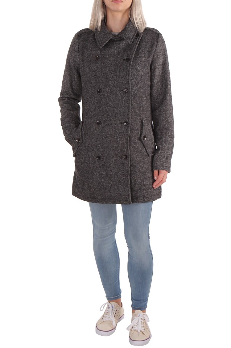 Пальто Wrangler Yvonne peacoat Regular Fit (W4059XE3W) Темно-сірий