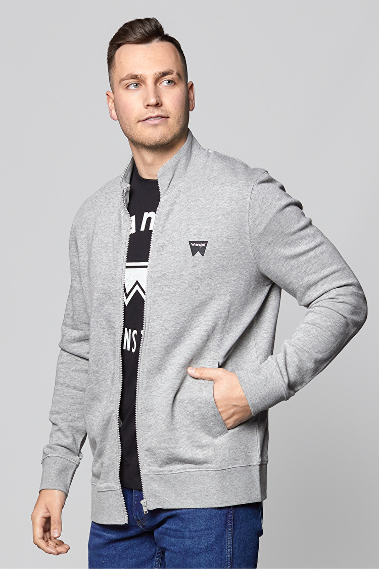 Кофта Wrangler Funnel Neck Zip Regular Fit (W6G5HAX37) Сірий
