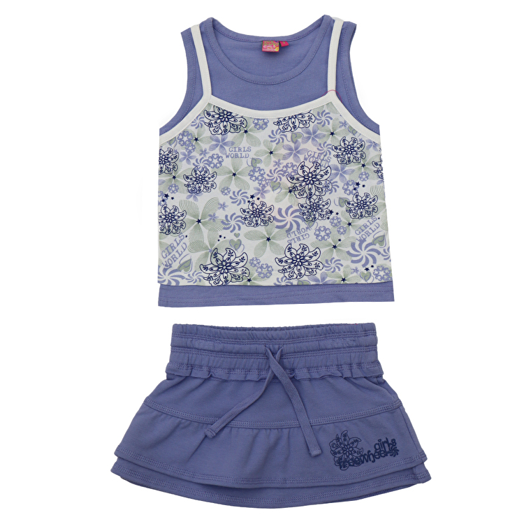 Комплект: Майка і спідниця Losan Mc baby girls (016802904/195) Лавандовий