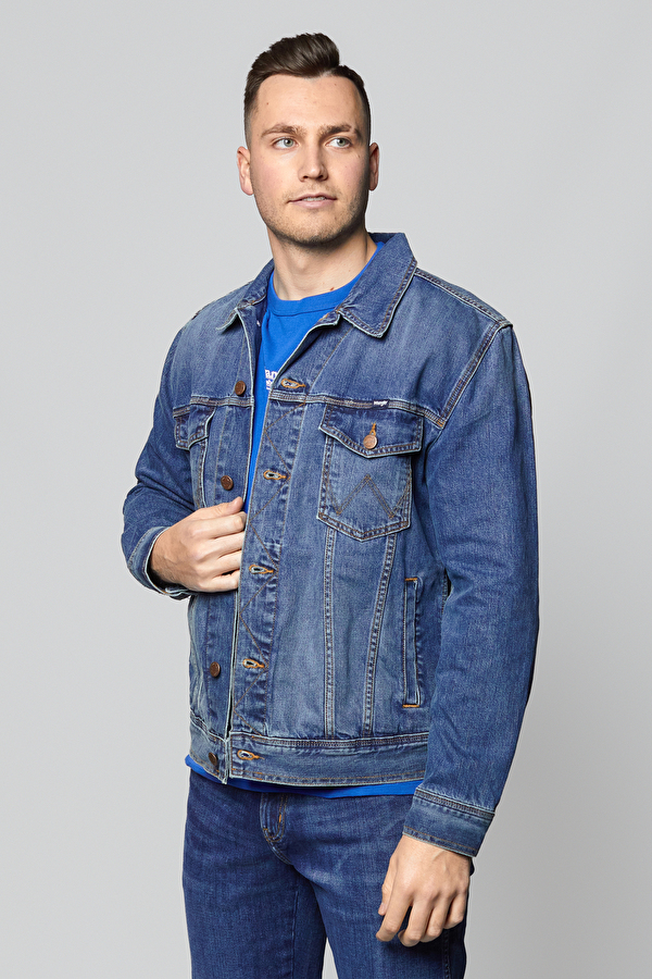 Куртка джинсовая Wrangler Classic Jacket Casual Fit (W4481514V) Синий