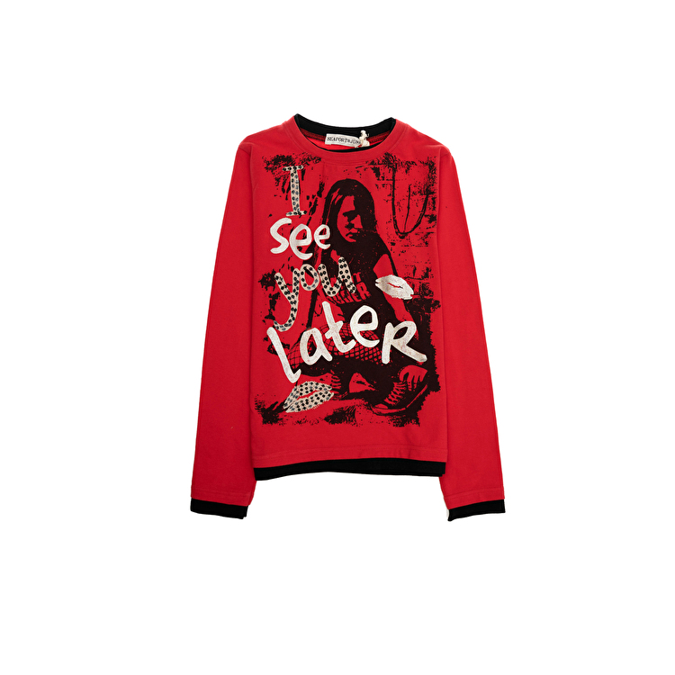 Футболка з довгим рукавом SEAPORT Junior (9703) Червоний