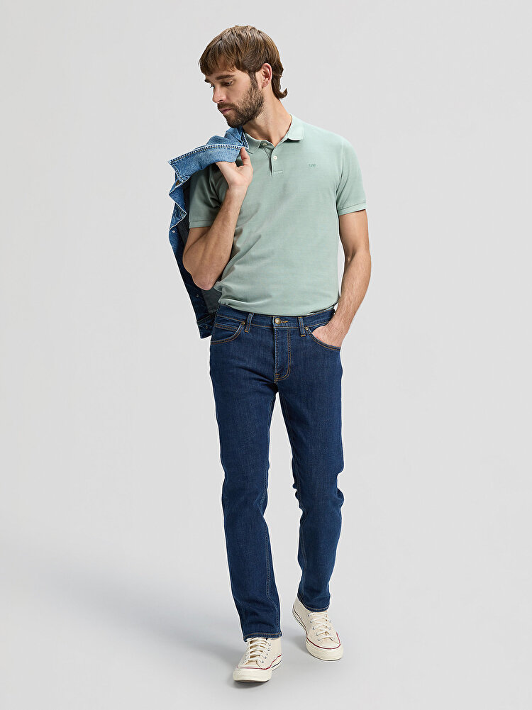 Поло LEE GARMENT DYE POLO Regular Fit (112376465) Зелений
