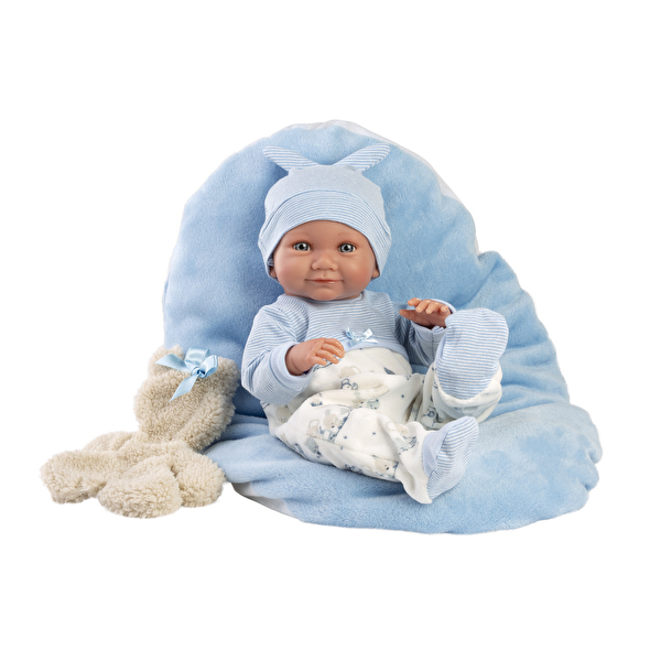 Пупс Nico Recien Nacida Cojin Celeste 40 см LLORENS (73807)