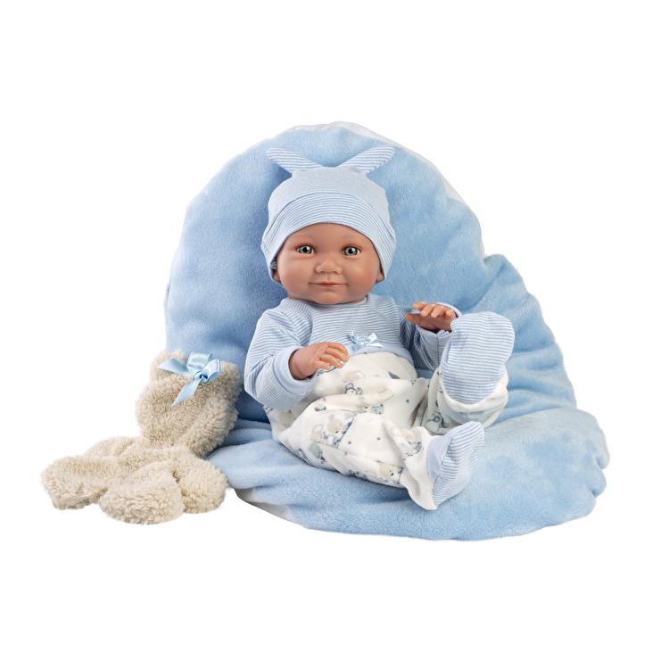 Пупс Nico Recien Nacida Cojin Celeste 40 см LLORENS (73807)