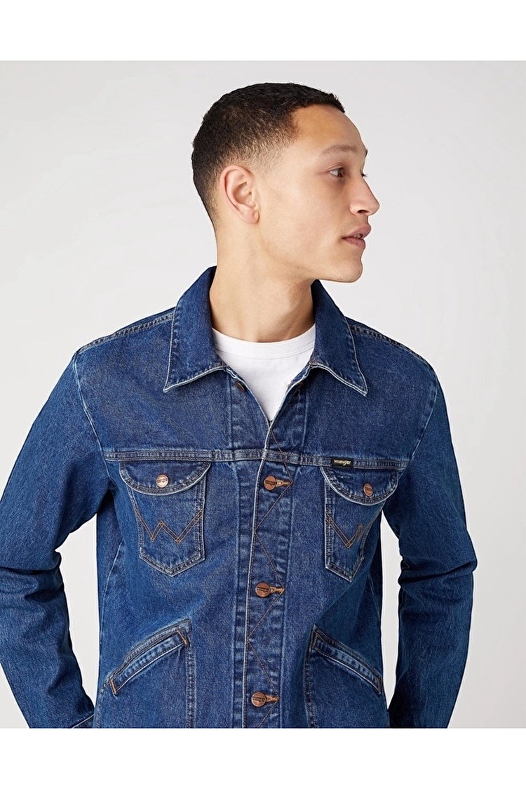 Куртка джинсовая Wrangler 124WJ Icons Regular Fit (W4MJUG925) Голубой