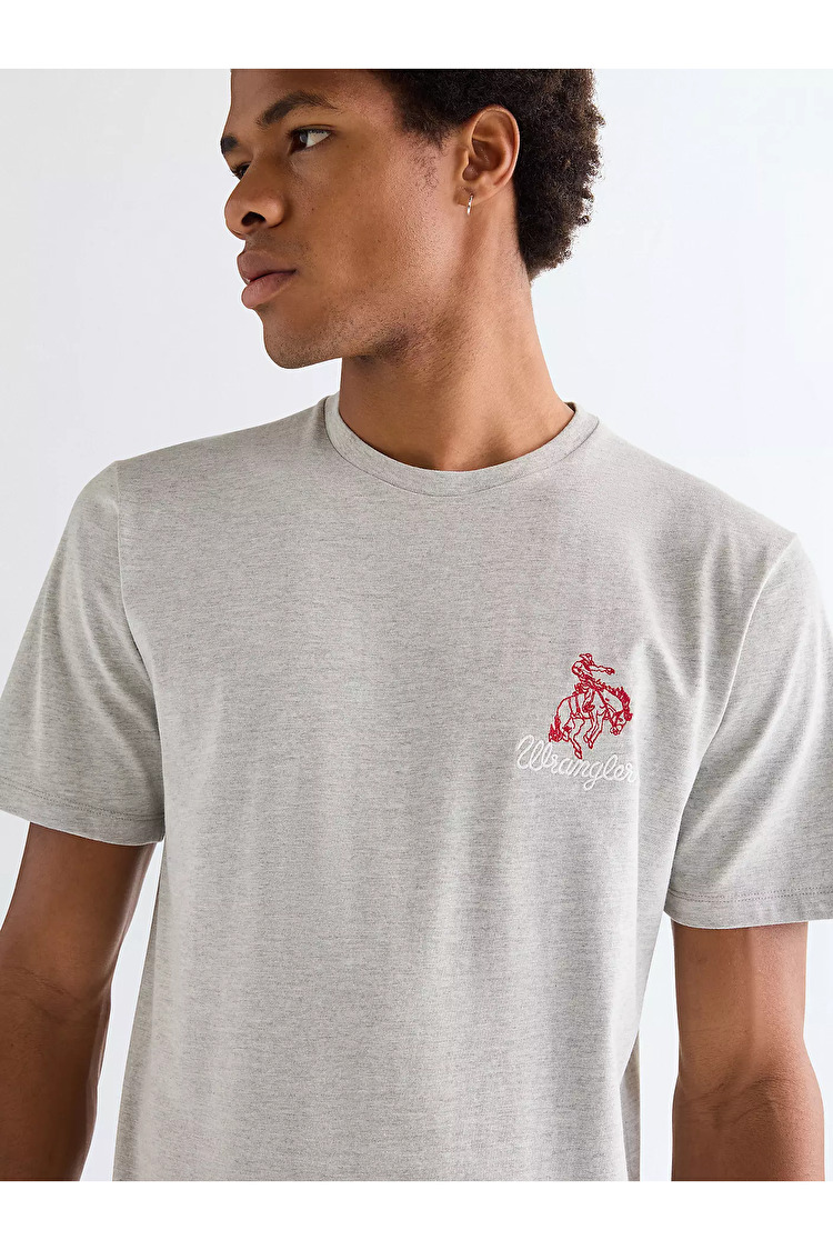 Футболка Wrangler EMBROIDERY TEE Regular Fit (112377988) Серый