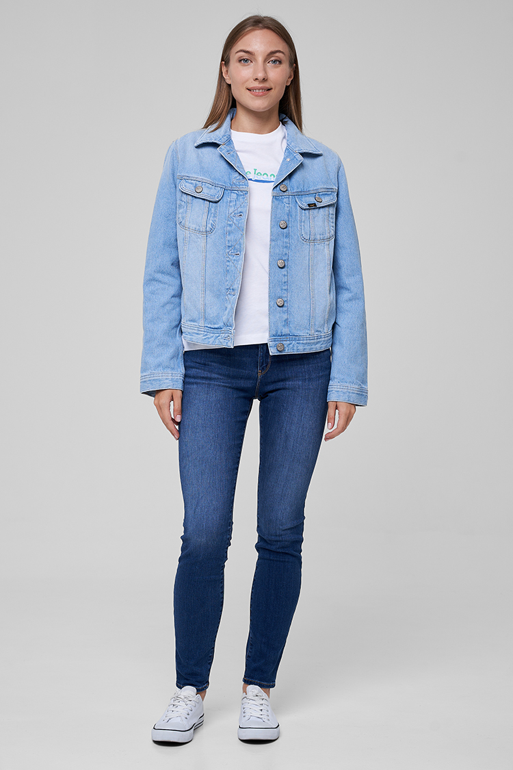 Куртка джинсова LEE Rider Jacket Regular Fit (L54MGABV) Блакитний