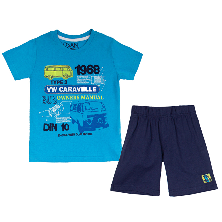 Костюм : Футболка и шорты Losan Kids boys (315-8004AC/187) Темно-бирюзовый