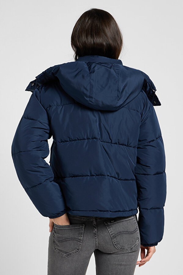 Куртка LEE SHORT PUFFER WITH HOOD Relaxed Fit (112371016) Синий