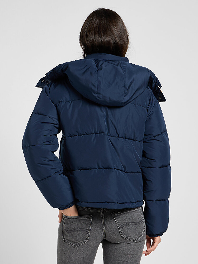 Куртка LEE SHORT PUFFER WITH HOOD Relaxed Fit (112371016) Синий