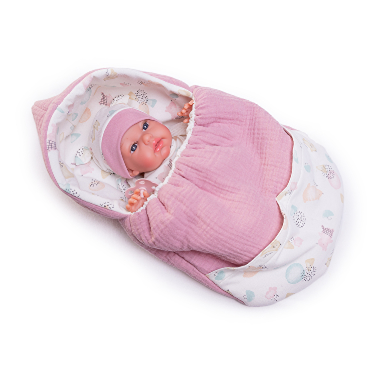 Пупс Recien Nacida Baby Toneta palabritas saco-mochila 34 см ANTONIO JUAN (70251)