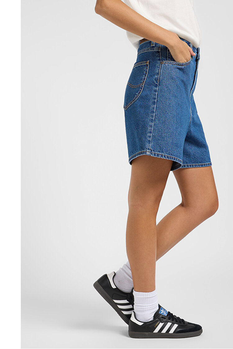 Шорти джинсові LEE Stella Short Head To Toe (112363254) Голубий