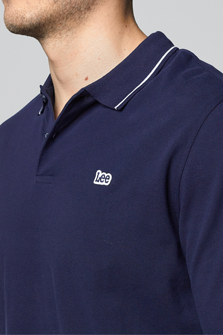 Поло LEE LS Pique Polo Regular Fit (L61VRL35) Темно-синій