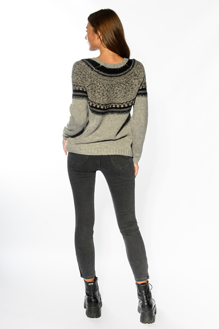 Джемпер LEE Fair Isle Crew Knit Regular Fit (L52JAF37) Серый