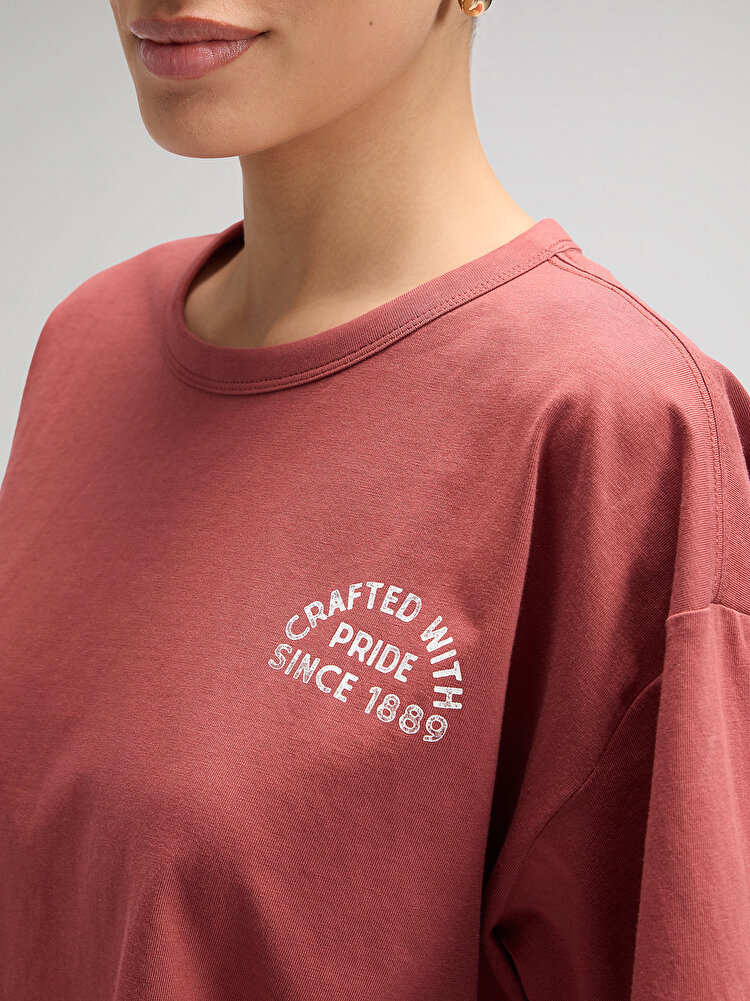 Футболка LEE LEE CRAFTED TEE Relaxed Fit (112377784) Коричневый