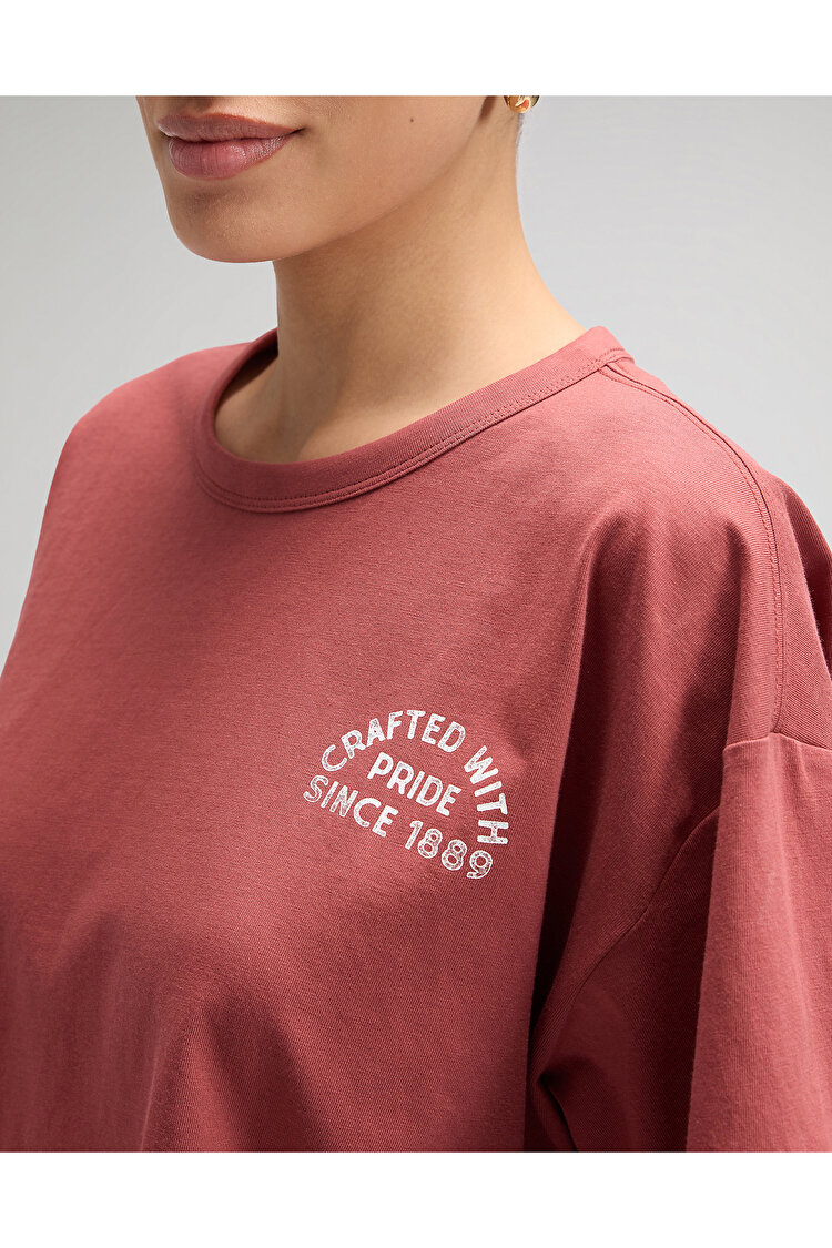 Футболка LEE LEE CRAFTED TEE Relaxed Fit (112377784) Коричневий