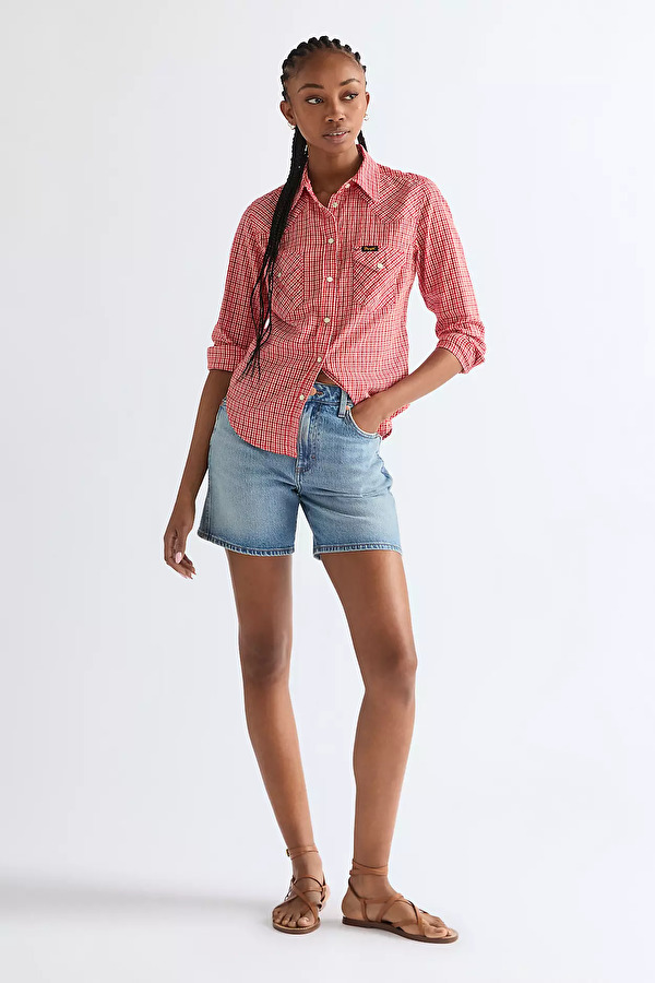 Шорты Wrangler COWBOY SHORT 5 INCH Relaxed Fit (112378214) Голубой