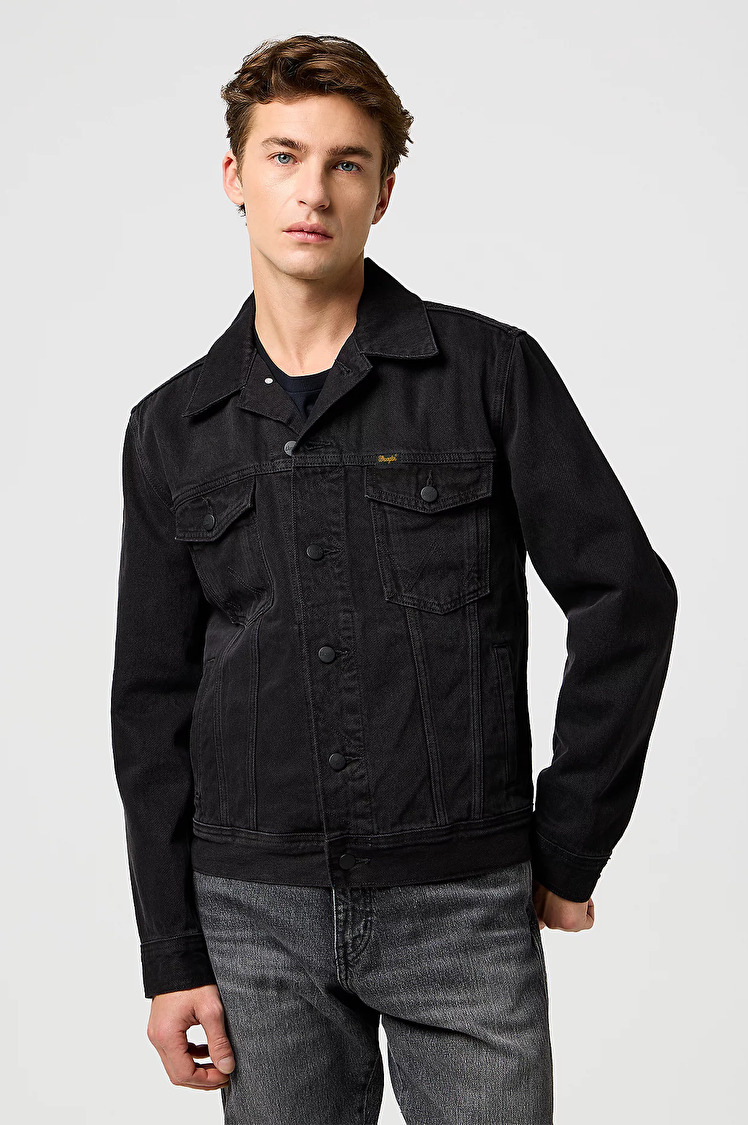Куртка джинсовая Wrangler Classic Jacket Regular Fit (112371439) Черный