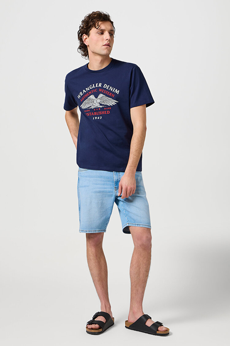 Футболка Wrangler Americana Tee (112362394) Синий