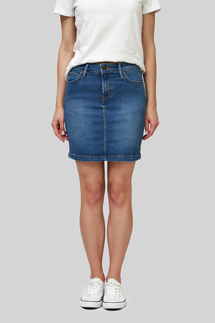 Юбка джинсовая LEE Mid Skirt Mid Skirt (L38JLTZJ) Синий