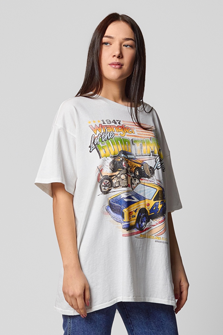 Футболка Wrangler Oversized Tee Oversized Fit (W7R3GFW02) Білий