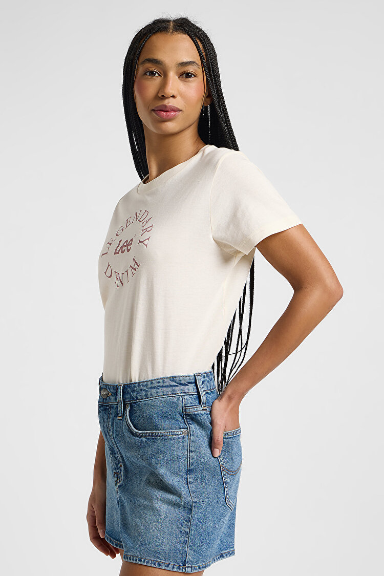 Футболка LEE Small legendary Tee ECRU (112339107) Бежевий