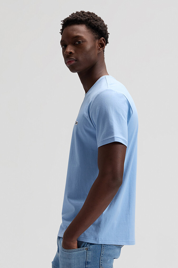 Футболка LEE SS PATCH LOGO TEE Regular Fit (112376472) Блакитний